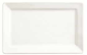 Slate Collection 11 Inch X 7 Inch Rectangular Ultra Bright White Plate 12 Per Plate - 1 Per Case