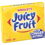 Juicy Fruit Single Serve Gum, 15 Piece, 10 Per Pack, 12 Per Case