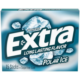 Extra 15 Piece/Unit Single Serve Polar Ice Gum, 15 Piece, 12 per case
