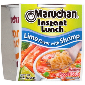 Maruchan Instant Lime Chili Shrimp Flavored Ramen Noodle Soup, 2.25 Ounces, 12 per case