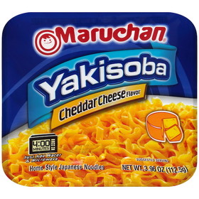 Maruchan Yakisoba Cheddar Cheese Flavored Home Style Japanese Noodles, 3.96 Ounces, 8 per case