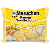 Maruchan Ramen Creamy Chicken Flavored Ramen Noodle Soup, 3 Ounces, 24 per case