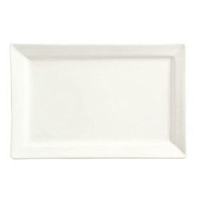 World Tableware Slate Collection Ultra Bright White Rectangular Plate 12" X 8", 12 Each, 1 per case