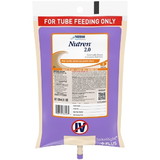 Nestle Nutren 2.0 Malnutrition Tube Feeding Balanced High Cal Liquid Formula 33.8 Fluid Ounce Bag - 6 Bags Per Case