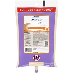 Nutren 2.0 Malnutrition Tube Feeding Balanced High Cal Liquid Formula, 33.8 Fluid Ounce, 6 per case