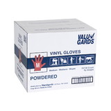 Hgi Valugards Powdered Medium Vinyl Glove Foodservice 1000 Per Pack - 10 Packs Per Case