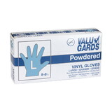 Valugards Vinyl Large Powdered Glove, 100 Each, 100 Per Pack, 10 Per Case