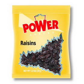 Power Snacks Thompson Seedless Raisin Dried Fruit, 1.3 Ounces, 144 per case