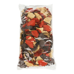 Mission Foods Gluten Free Tri-Color Triangle Tortilla Chips 2 Pound Bag - 6 Per Case