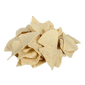 Mission Foods Pre-Cut Unfried 6 Cut Yellow Chips 30 Pounds Per Pack - 1 Per Case