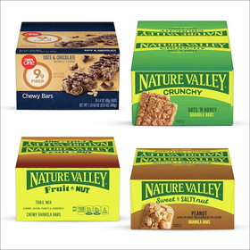 General Mills Nature Valley Granola Bar Variety Pack 4 Flavors, 23.44 Ounces, 7 per case