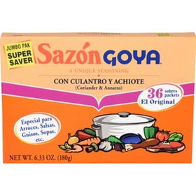 Goya Jumbo Sazon Cilantro 6.33 Ounce Box - 15 Per Case