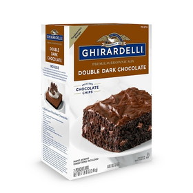 Ghirardelli Brownie Double Dark Chocolate Brownie Mix, 7 Pounds, 4 per case