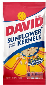 David Sunflower Kernels, 3.75 Ounces, 12 per case