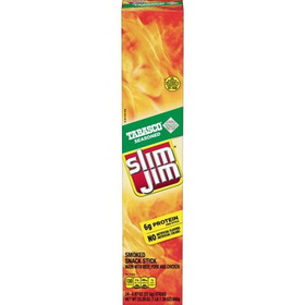 Slim Jim Giant Tabasco Snack Sticks, 0.97 Ounces, 6 per case