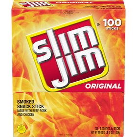 Slim Jim Original Snack Sticks, 0.44 Ounces, 4 per case