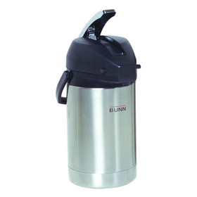 Bunn Stainless Steel 2.5 Liter Airpot, 1 Each, 1 per case