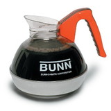 Bunn Orange Handle Easy Pour Glass Coffee Decanter 3 Per Pack - 1 Per Case