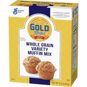 Gold Medal Baking Mixes Whole Grain Variety Muffin Mix, 5 Pounds, 6 per case