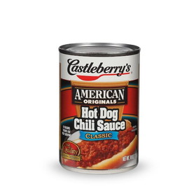 Castleberry's American Original Hot Dog Chili Sauce Classic, 10 Ounces, 24 per case