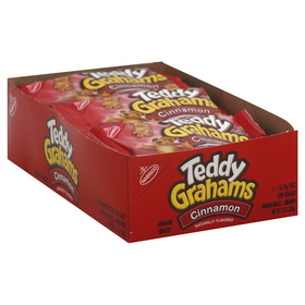 Teddy Grahams Cinnamon Graham Snack Cookies 1 Ounces Per Pack - 12 Per Box - 4 Per Case