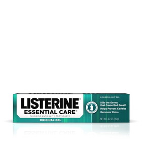 Listerine Essential Care Original Gel Toothpaste 4.2 Ounce Tube - 6 Per Pack - 4 Per Case
