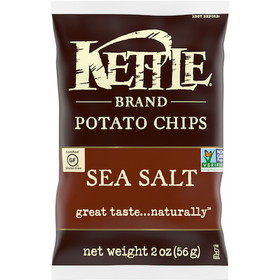 Kettle Foods Sea Salt Potato Chips 2 Ounces - 24 Per Case