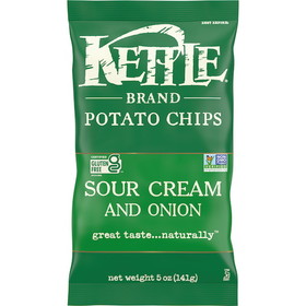 Kettle Potato Chip Sour Cream & Onion 5Oz