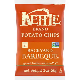 Kettle Foods Backyard Bbq Potato Chips, 2 Ounces, 6 per case