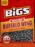 Bigs Buffalo Wing Sunflower Seeds, 5.35 Ounces, 12 per case