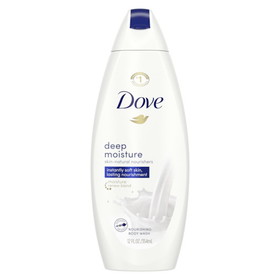 Dove Deep Moisture Body Wash, 12 Ounces, 6 per case