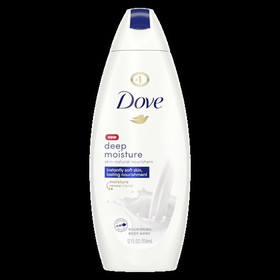 Dove Deep Moisture Body Wash 12 Fluid Ounce Bottle - 6 Per Case