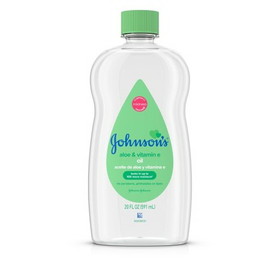 Johnson'S Baby Baby Oil Aloe 20 Ounces Per Bottle - 6 Per Pack - 3 Per Case