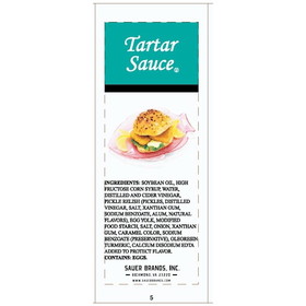 Sauer Tartar Sauce, 12 Gram, 200 per case