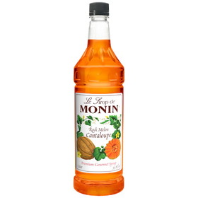 Monin Rock Melon Cantaloupe Syrup, 1 Liter, 4 per case