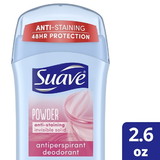 Suave 24 Hour Protection Powder Invisible Solid Antiperspirant Deodorant 2.6 Ounce Bar - 6 Per Pack - 2 Per Case