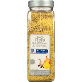 Mccormick Culinary, Lemon And Pepper Seasoning Salt, 28 Ounces, 6 per case