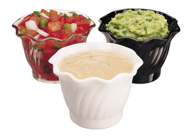 Bowl Swirl 5 Ounce White 24-1 Each