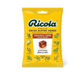 Ricola Original Throat Drops Clip Strips 21 Per Bag 12 Per Strip -2 Per Case