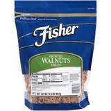 Fisher Frosted Walnut Pieces, 32 Ounces, 3 per case