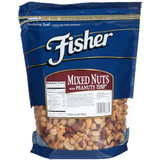 Fisher Fancy Mix With 50% Peanuts, 32 Ounces, 3 per case