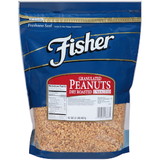Fisher Dry Roasted Granulated Peanuts No Salt, 32 Ounces, 3 per case