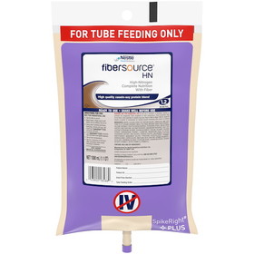Fibersource Hn Malnutrition Tube Feeding Hi Protein Complete Liquid Formula, 33.8 Fluid Ounce, 6 per case