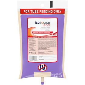 Isosource 1.5 Cal Malnutrition Tube Feeding Tubefed Hi Cal Hi Nitrogen Liquid Formula, 33.8 Fluid Ounce, 6 per case