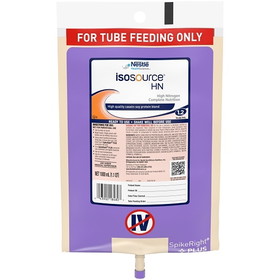 Isosource Hn Malnutrition Tube Feeding Hi Cal Hi Nitrogen Liquid Formula, 33.8 Fluid Ounce, 6 per case