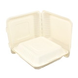 Container Hinged Lid 9 Inch Sugarcane 1-200 Count