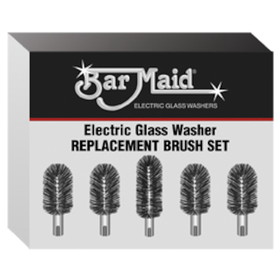 Bar Maid Standard Replacement Brush Set For 5 Brush Electric Glass Washer, 5 Count, 1 per case