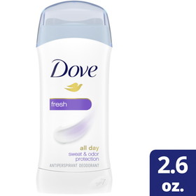 Dove Invisible Solid Fresh Antiperspirant, 2.6 Ounces, 2 per case