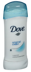 Dove Invisible Solid Original Clean Powder Antiperspirant, 2.6 Ounces, 6 per box, 2 per case