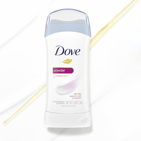 Dove Invisible Solid Original Clean Powder Deodorant, 2.6 Ounces, 2 per case